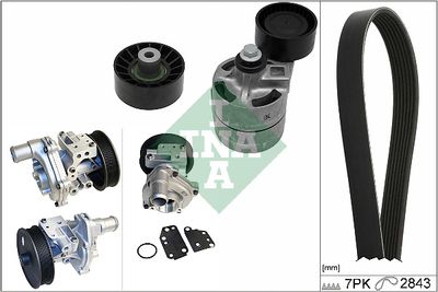 Water Pump + V-Ribbed Belt Kit Schaeffler INA 529 0364 30