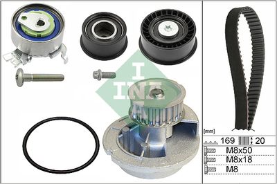 Water Pump & Timing Belt Kit Schaeffler INA 530 0078 31