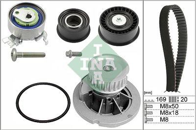 Water Pump & Timing Belt Kit Schaeffler INA 530 0078 32