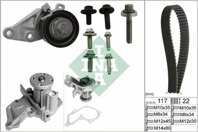 Water Pump & Timing Belt Kit Schaeffler INA 530 0140 30