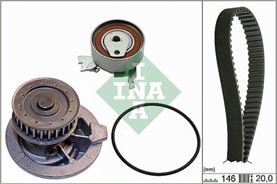 Water Pump & Timing Belt Kit Schaeffler INA 530 0147 30