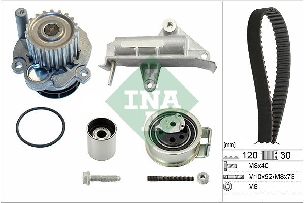 Schaeffler INA 530 0177 30 Water Pump & Timing Belt Kit