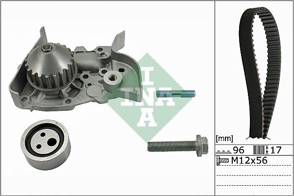 Schaeffler INA 530 0191 30 Water Pump & Timing Belt Kit