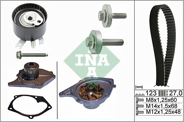 Schaeffler INA 530 0197 30 Water Pump & Timing Belt Kit