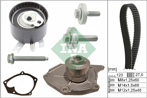 Schaeffler INA 530 0197 31 Water Pump & Timing Belt Kit