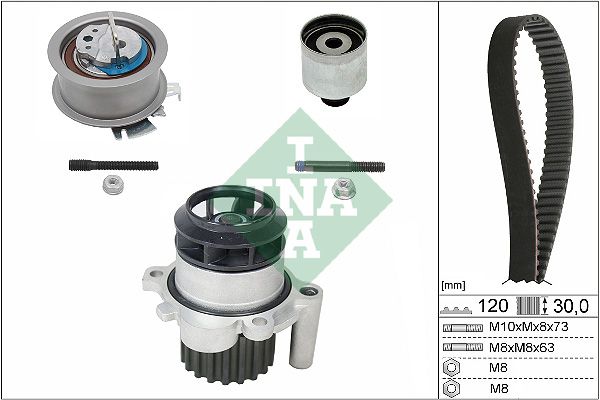 Schaeffler INA 530 0201 30 Water Pump & Timing Belt Kit