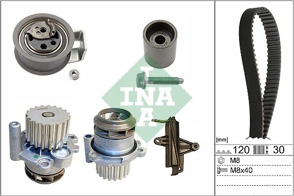 Schaeffler INA 530 0340 30 Water Pump & Timing Belt Kit