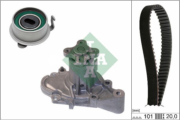 Schaeffler INA 530 0355 30 Water Pump & Timing Belt Kit