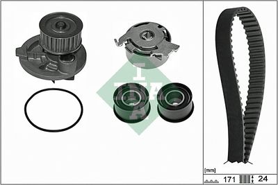 Water Pump & Timing Belt Kit Schaeffler INA 530 0358 31