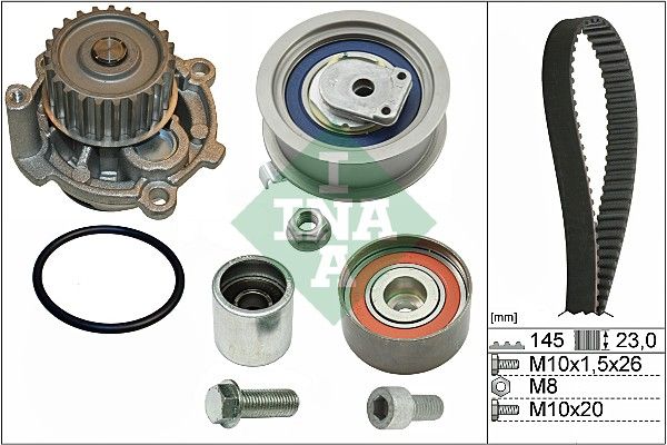 Schaeffler INA 530 0374 30 Water Pump & Timing Belt Kit