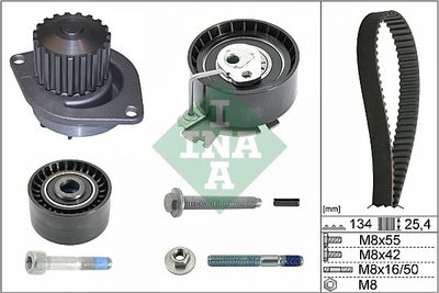 Water Pump & Timing Belt Kit Schaeffler INA 530 0379 30