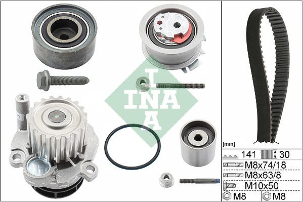 Schaeffler INA 530 0405 30 Water Pump & Timing Belt Kit