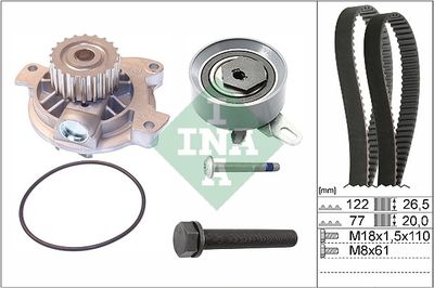 Water Pump & Timing Belt Kit Schaeffler INA 530 0406 30