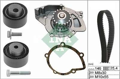 Water Pump & Timing Belt Kit Schaeffler INA 530 0446 31