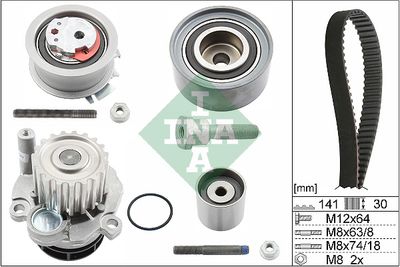 Water Pump & Timing Belt Kit Schaeffler INA 530 0463 30