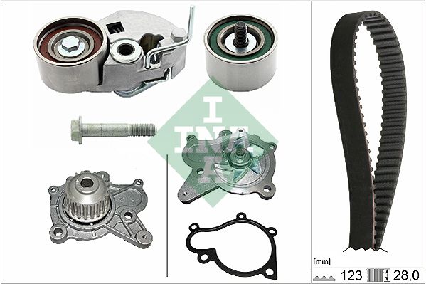 Schaeffler INA 530 0542 30 Water Pump & Timing Belt Kit