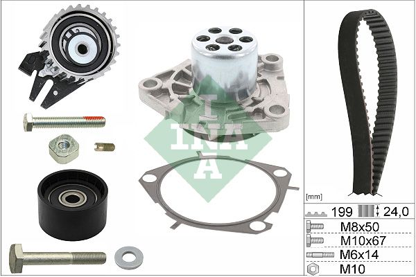 Schaeffler INA 530 0562 30 Water Pump & Timing Belt Kit