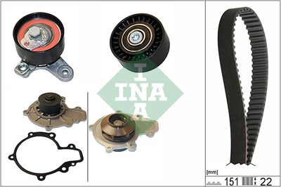 Water Pump & Timing Belt Kit Schaeffler INA 530 0572 30