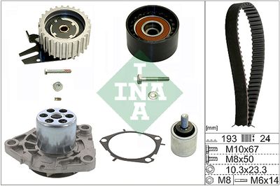 Water Pump & Timing Belt Kit Schaeffler INA 530 0619 30