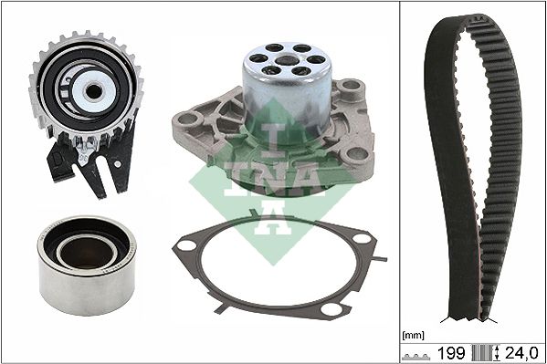 Schaeffler INA 530 0625 30 Water Pump & Timing Belt Kit