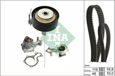 Water Pump & Timing Belt Kit Schaeffler INA 530 0841 30