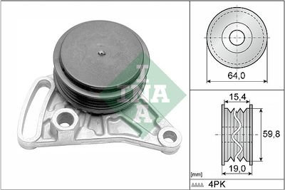 Tensioner Pulley, V-ribbed belt Schaeffler INA 531 0309 10