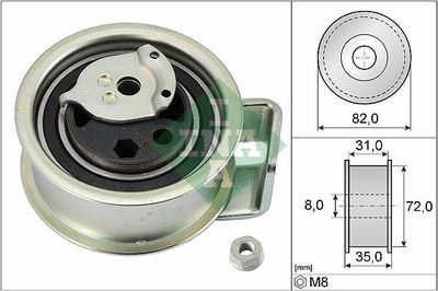 Tensioner Pulley, timing belt Schaeffler INA 531 0396 20