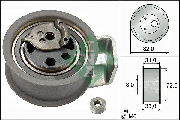 Schaeffler INA 531 0436 20 Tensioner Pulley, timing belt