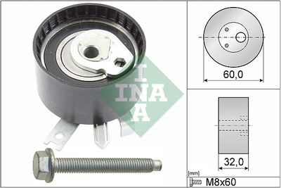 Tensioner Pulley, timing belt Schaeffler INA 531 0547 10