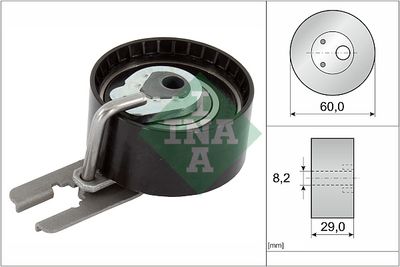 Tensioner Pulley, timing belt Schaeffler INA 531 0555 10