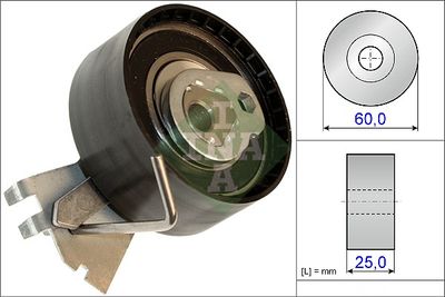 Tensioner Pulley, timing belt Schaeffler INA 531 0572 10