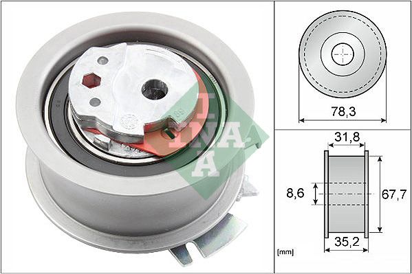 Schaeffler INA 531 0628 30 Tensioner Pulley, timing belt