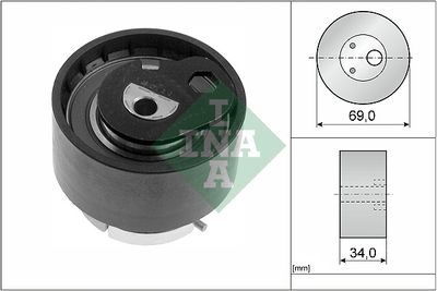 Tensioner Pulley, timing belt Schaeffler INA 531 0771 10