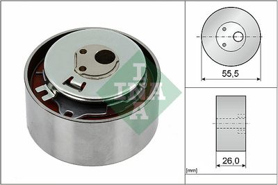 Tensioner Pulley, timing belt Schaeffler INA 531 0778 10