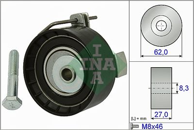 Tensioner Pulley, timing belt Schaeffler INA 531 0813 10