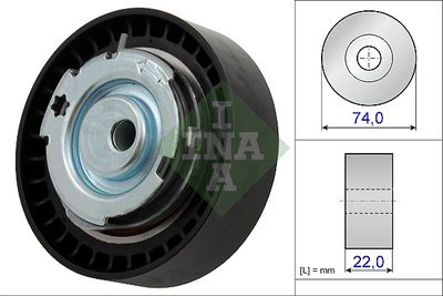 Tensioner Pulley, timing belt Schaeffler INA 531 0876 10