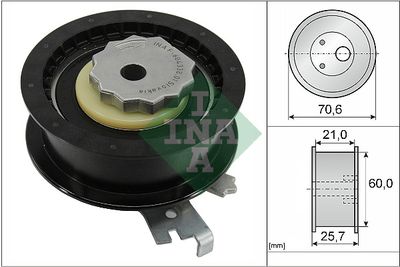 Tensioner Pulley, timing belt Schaeffler INA 531 0882 10