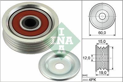 Tensioner Pulley, V-ribbed belt Schaeffler INA 531 0887 10