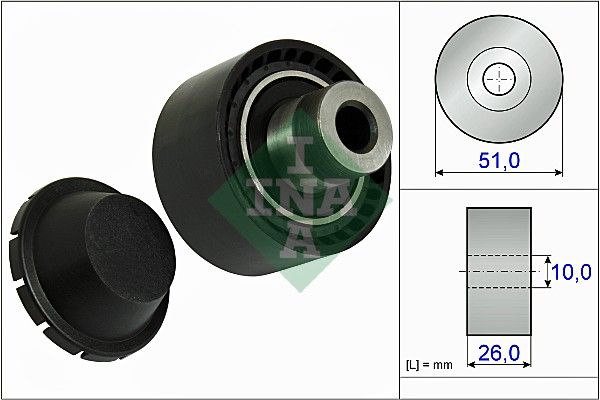 Schaeffler INA 532 0334 10 Deflection/Guide Pulley, V-ribbed belt