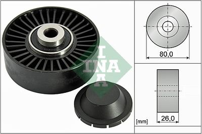 Deflection/Guide Pulley, V-ribbed belt Schaeffler INA 532 0370 20