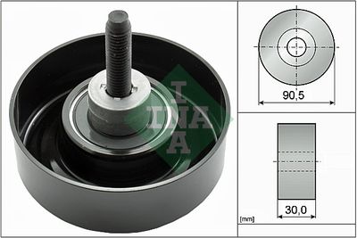 Deflection/Guide Pulley, V-ribbed belt Schaeffler INA 532 0405 30