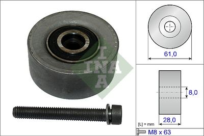 Deflection Pulley/Guide Pulley, timing belt Schaeffler INA 532 0472 10