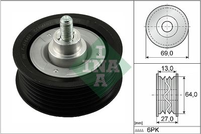 Deflection/Guide Pulley, V-ribbed belt Schaeffler INA 532 0477 10