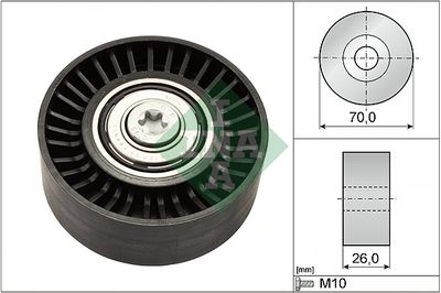 Deflection/Guide Pulley, V-ribbed belt Schaeffler INA 532 0505 10