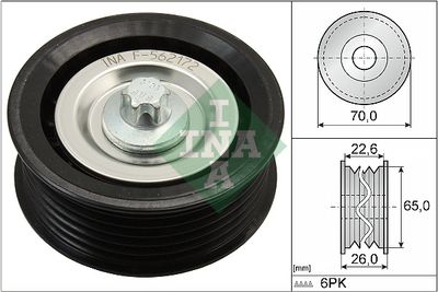 Deflection/Guide Pulley, V-ribbed belt Schaeffler INA 532 0531 10