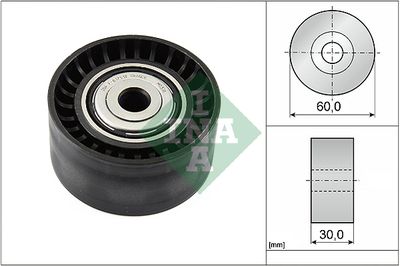 Deflection/Guide Pulley, V-ribbed belt Schaeffler INA 532 0534 10