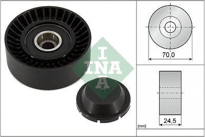 Deflection/Guide Pulley, V-ribbed belt Schaeffler INA 532 0552 10