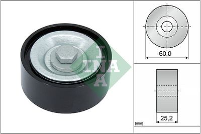 Deflection/Guide Pulley, V-ribbed belt Schaeffler INA 532 0715 10