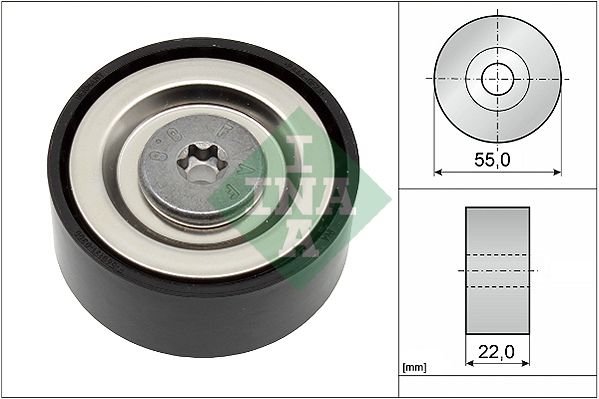 Schaeffler INA 532 0720 10 Deflection/Guide Pulley, V-ribbed belt