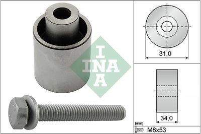 Deflection Pulley/Guide Pulley, timing belt Schaeffler INA 532 0833 10